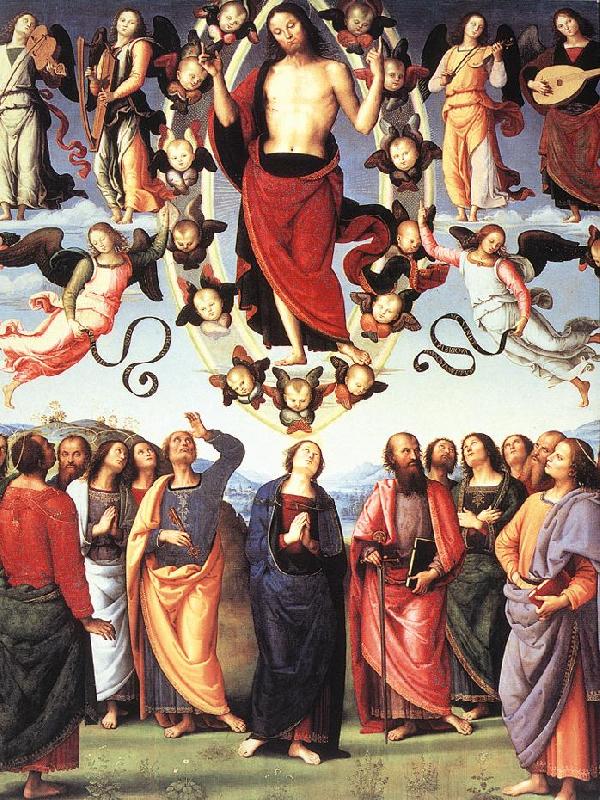 PERUGINO, Pietro The Ascension of Christ af oil painting picture